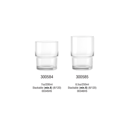 7 oz Glass Tumbler 00345HS