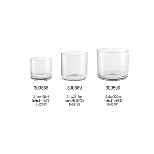 10.8 fl oz Glass Tumbler Circle 80