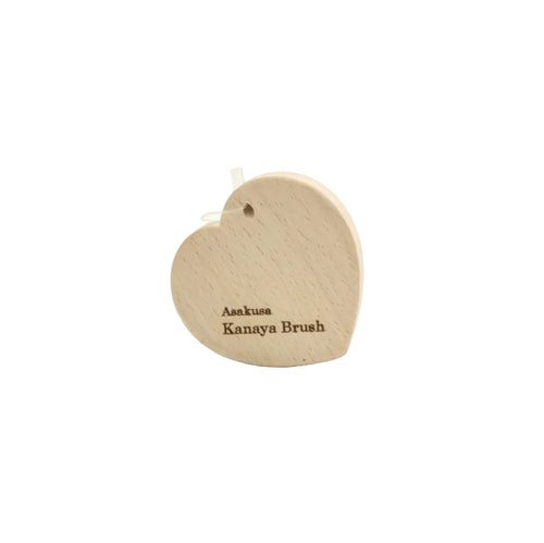2" Nail Brush Heart, Hog Hair